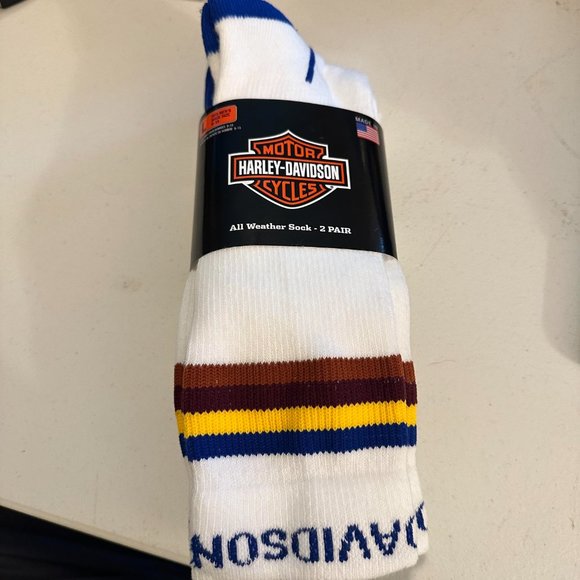 Harley-Davidson 2-pack calf socks #01 - Picture 1 of 6